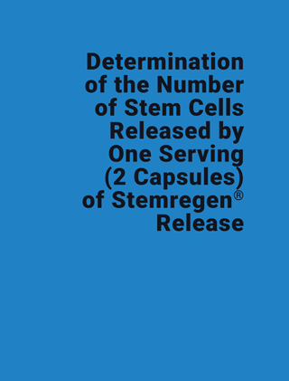 Determination of the Number of Stem Cells Released by One Serving (2 Capsules) of STEMREGEN® Release